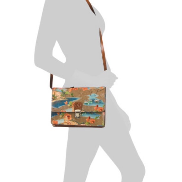 Patricia Nash **NWT** Locri crossbody leather with French Riviera design. - Picture 3 of 6